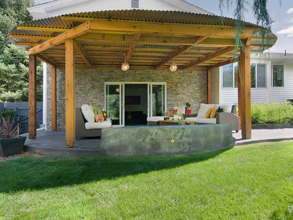 31 Rumah minimalis batu alam teras
