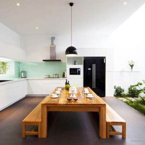 Desain Dapur dan Ruang Makan Terbuka