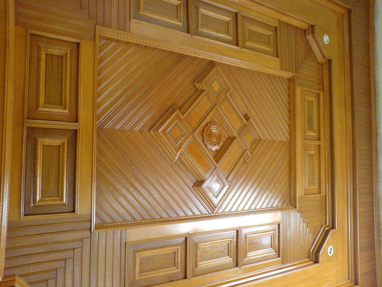Model Plafon Ruang Tamu Sederhana kayu Desain Rumah Minimalis