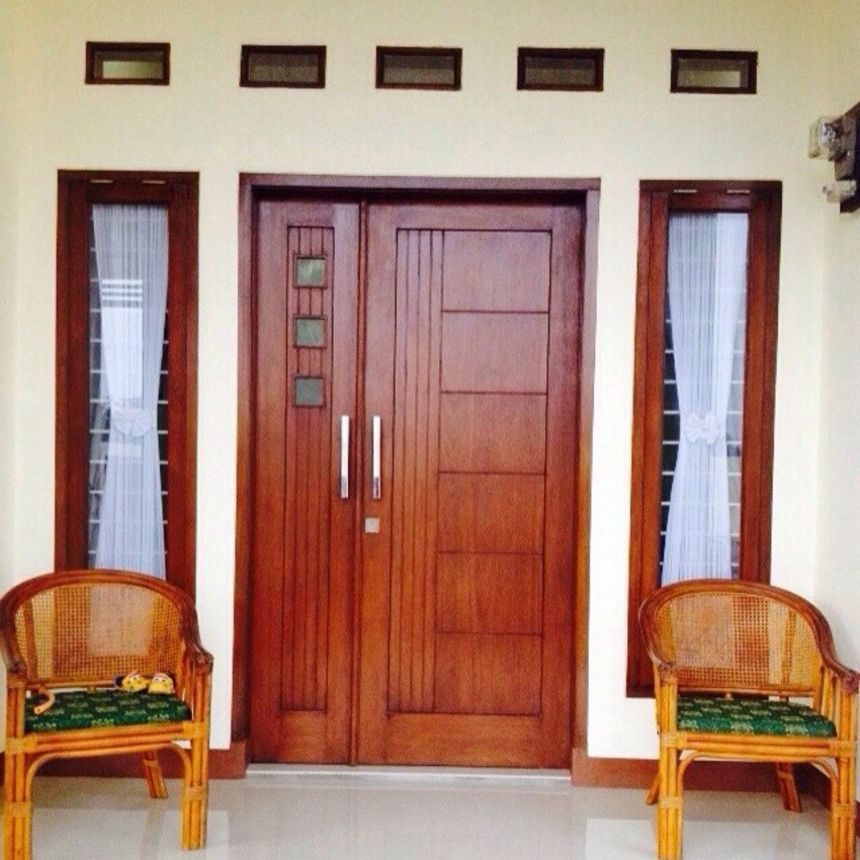 20 Pintu Rumah Minimalis 2 Pintu Besar Kecil Terbaru