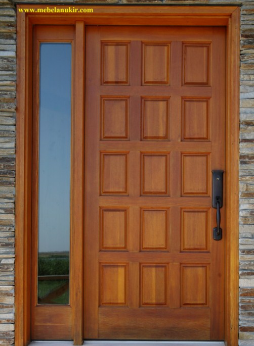 20 Pintu Rumah Minimalis 2 Pintu Besar Kecil Terbaru